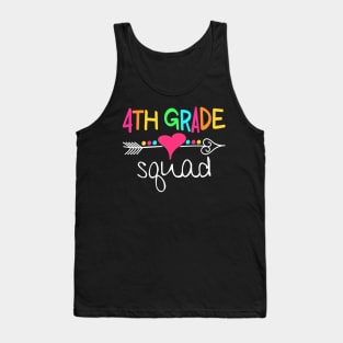 4th Grade Squad Fourth Teacher Student Team Back To School Tank Top